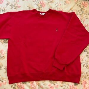 Firstport Lighthouse Point Rugged Crewneck. Size Medium. Washed Red.